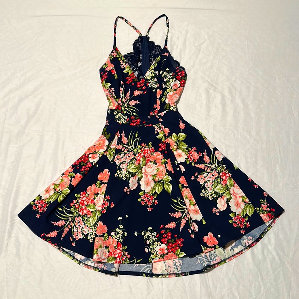 B. Smart Floral Cocktail Dress